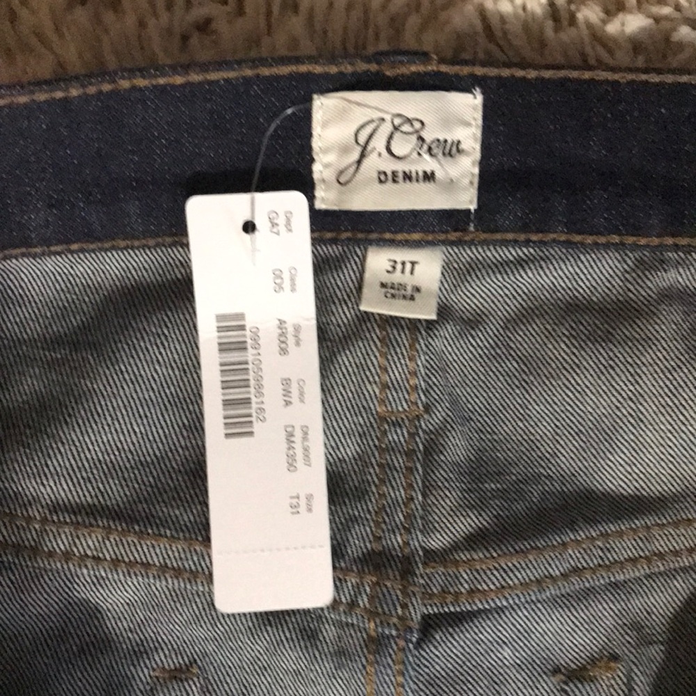 Jcrew women’s tall straight jeans 31T 10inch